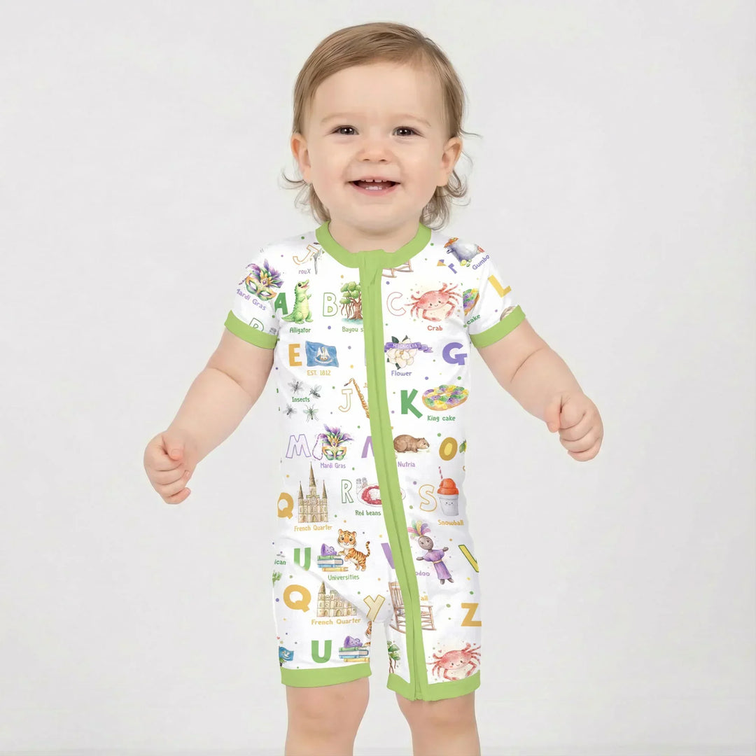 Alphabet of Lousiana Bamboo Shorty Zippy