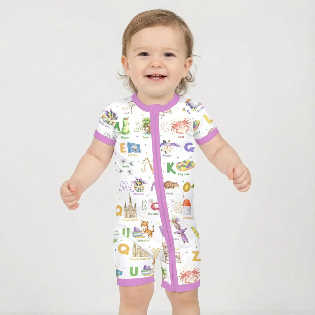 Alphabet of Lousiana Bamboo Shorty Zippy