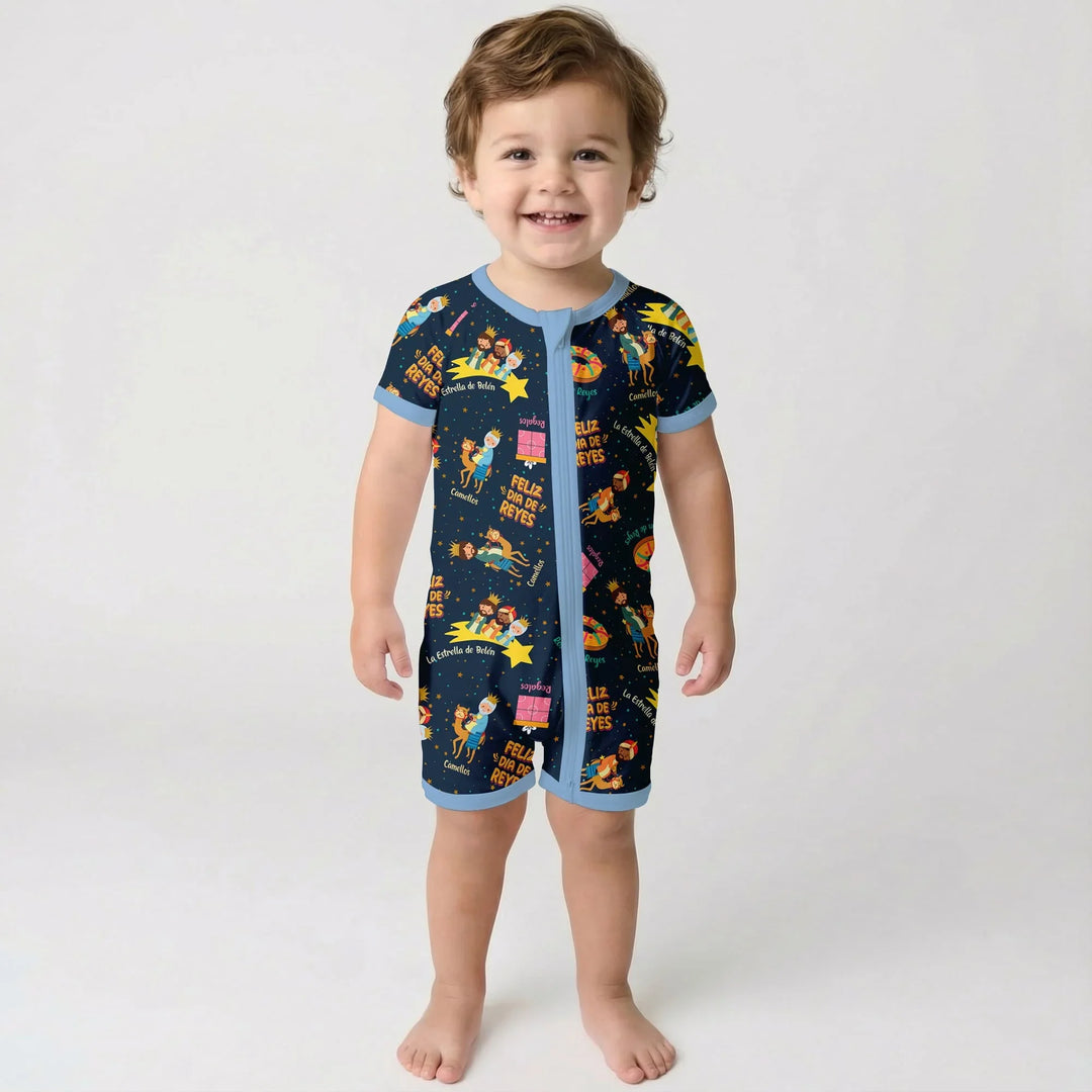 Feliz Dia de Reyes Bamboo Shorty Zippy