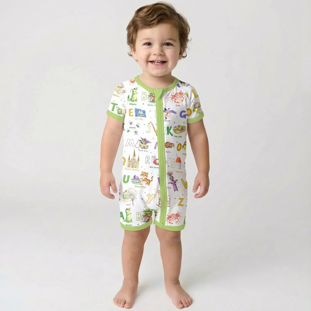 Alphabet of Lousiana Bamboo Shorty Zippy