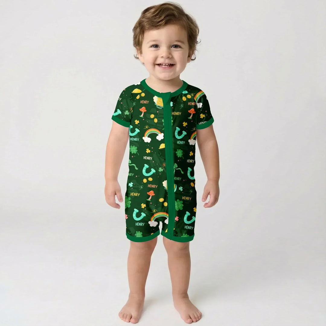 Custom Name Sprinkle Of Luck Bamboo Shorty Zippy