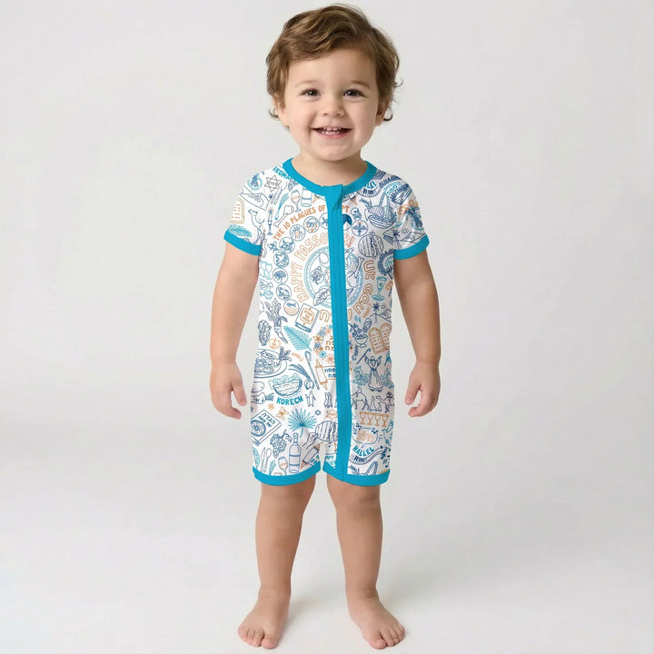 Doodle Passover Matching Family Bamboo Shorty Zippy