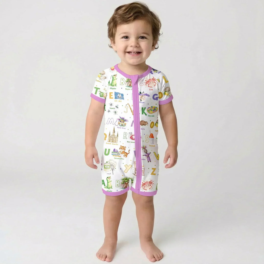 Alphabet of Lousiana Bamboo Shorty Zippy