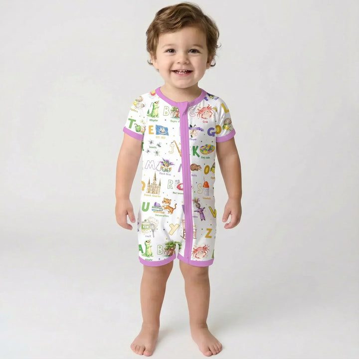 Alphabet of Lousiana Bamboo Shorty Zippy