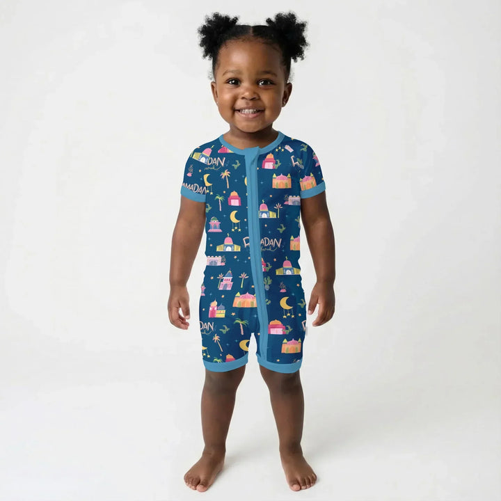 Ramadan Kareem Family Matching Bamboo Shorty Zippy