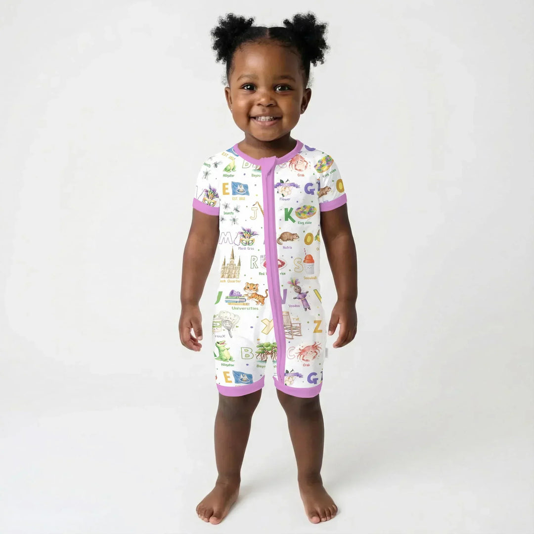 Alphabet of Lousiana Bamboo Shorty Zippy