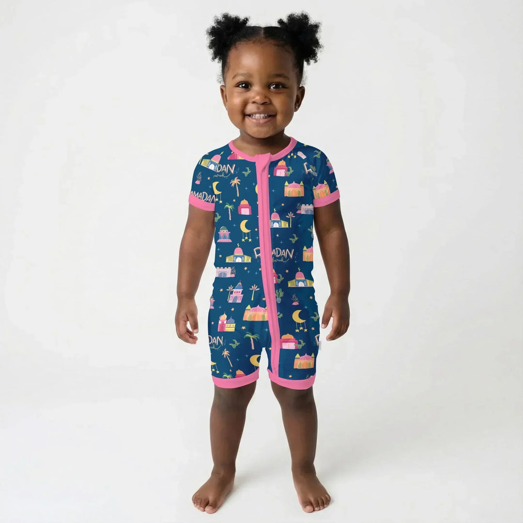 Ramadan Kareem Family Matching Bamboo Shorty Zippy