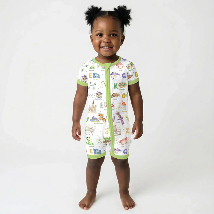 Alphabet of Lousiana Bamboo Shorty Zippy