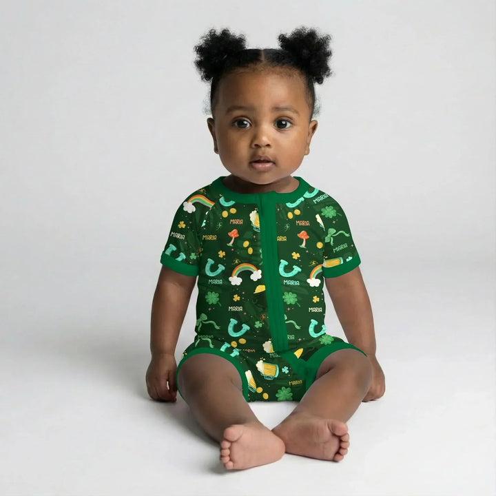 Custom Name Sprinkle Of Luck Bamboo Shorty Zippy