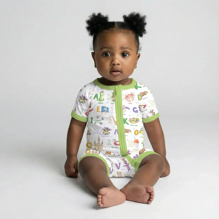 Alphabet of Lousiana Bamboo Shorty Zippy