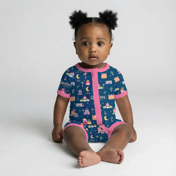 Ramadan Kareem Family Matching Bamboo Shorty Zippy