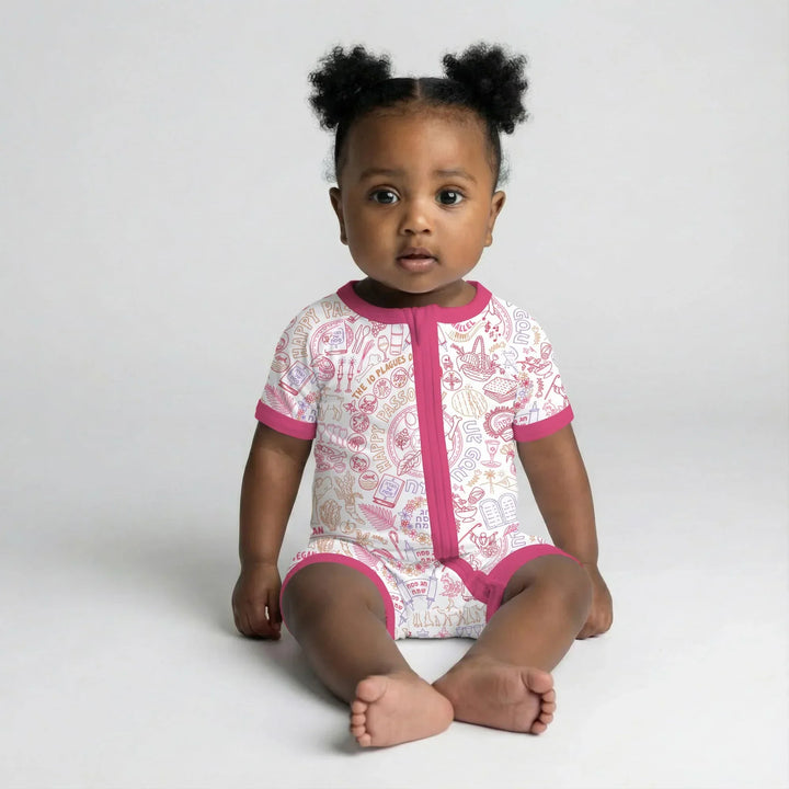 Doodle Passover Matching Family Bamboo Shorty Zippy