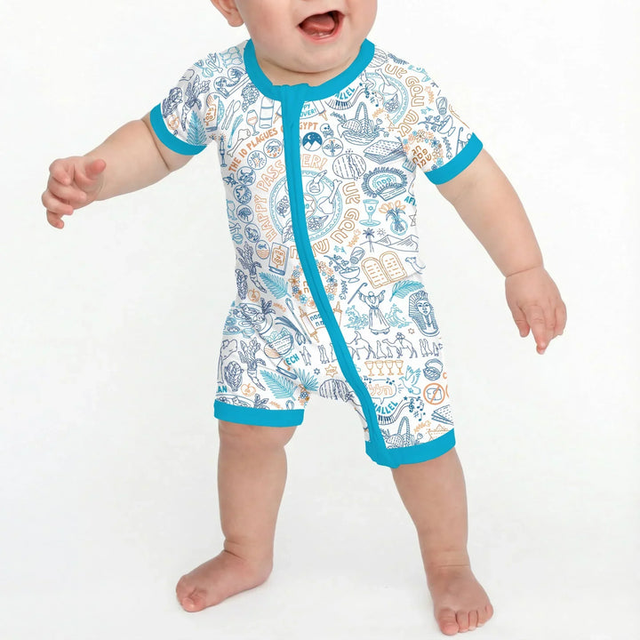 Doodle Passover Matching Family Bamboo Shorty Zippy