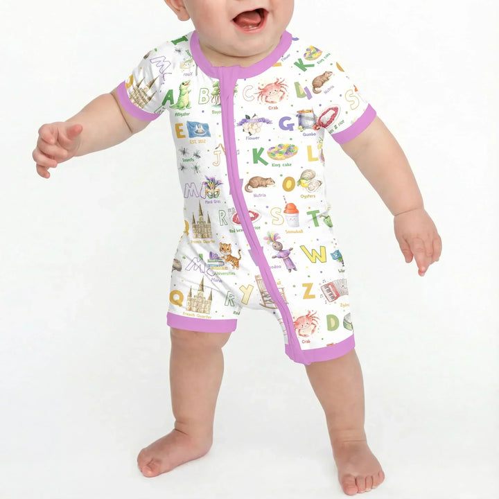 Alphabet of Lousiana Bamboo Shorty Zippy