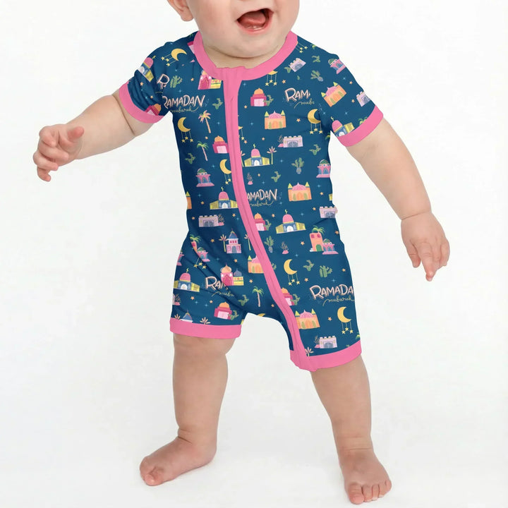 Ramadan Kareem Family Matching Bamboo Shorty Zippy