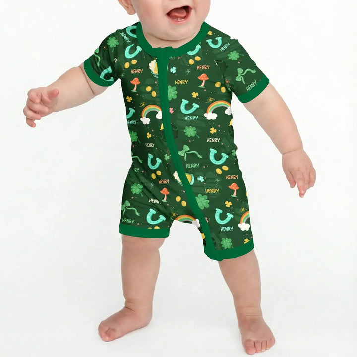 Custom Name Sprinkle Of Luck Bamboo Shorty Zippy