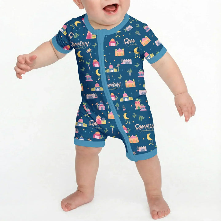 Ramadan Kareem Family Matching Bamboo Shorty Zippy