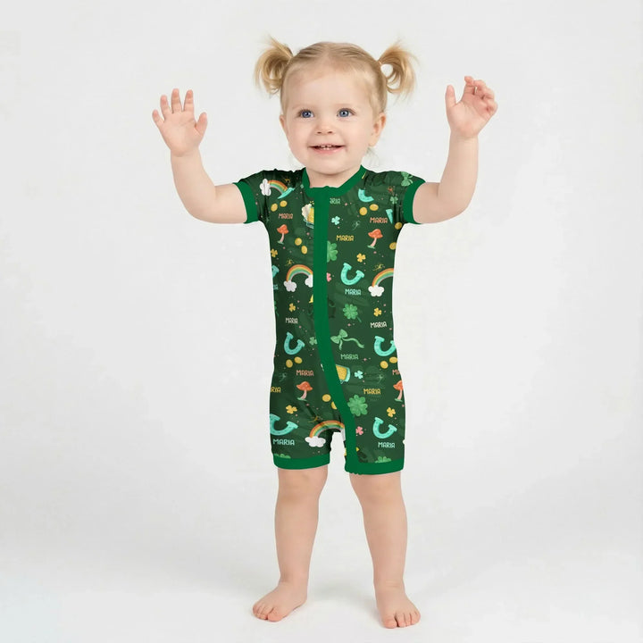 Custom Name Sprinkle Of Luck Bamboo Shorty Zippy