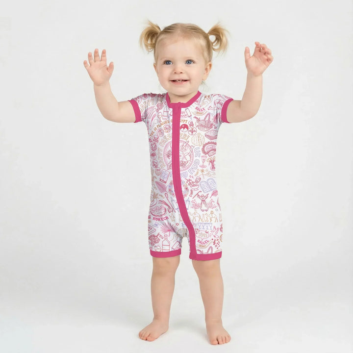 Doodle Passover Matching Family Bamboo Shorty Zippy