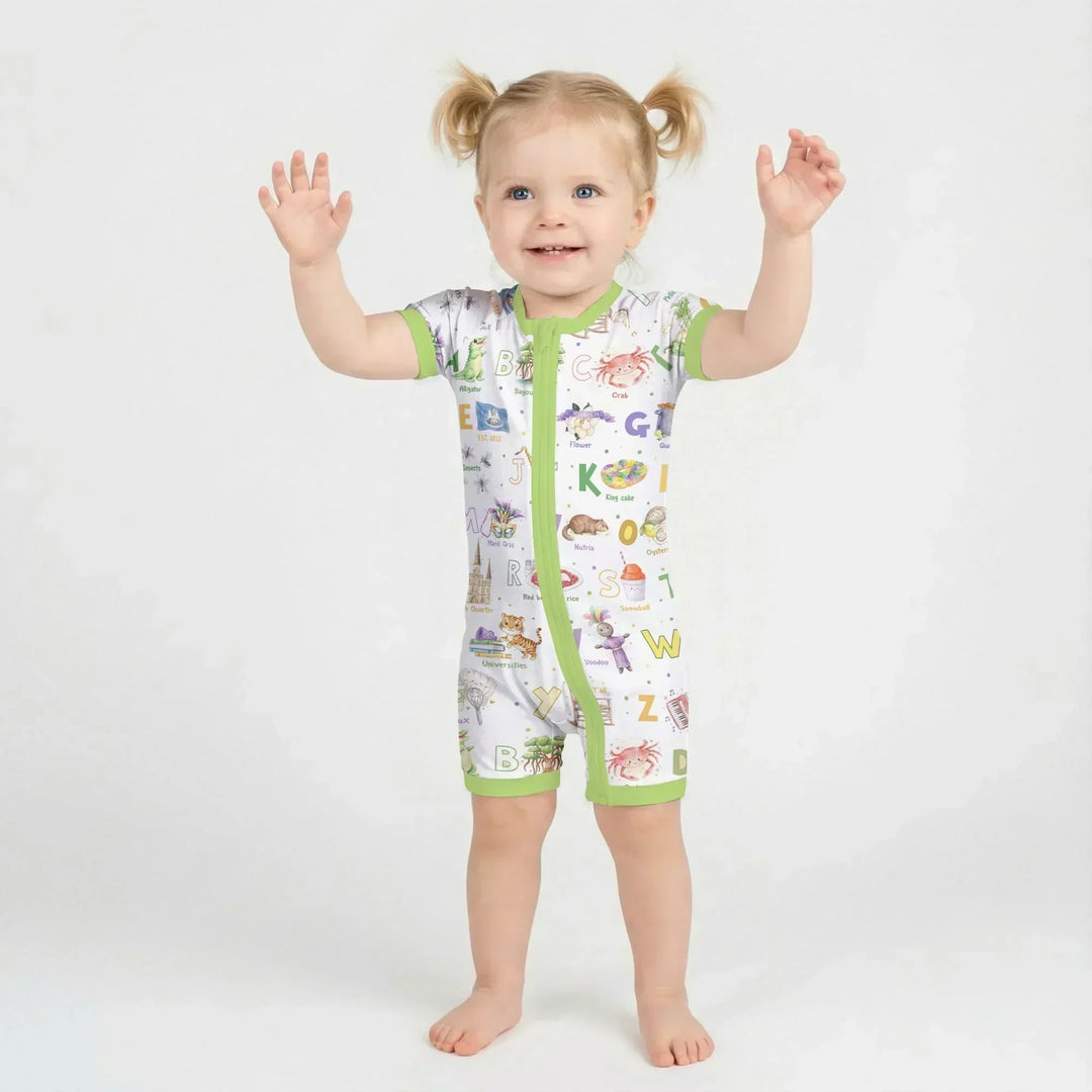 Alphabet of Lousiana Bamboo Shorty Zippy