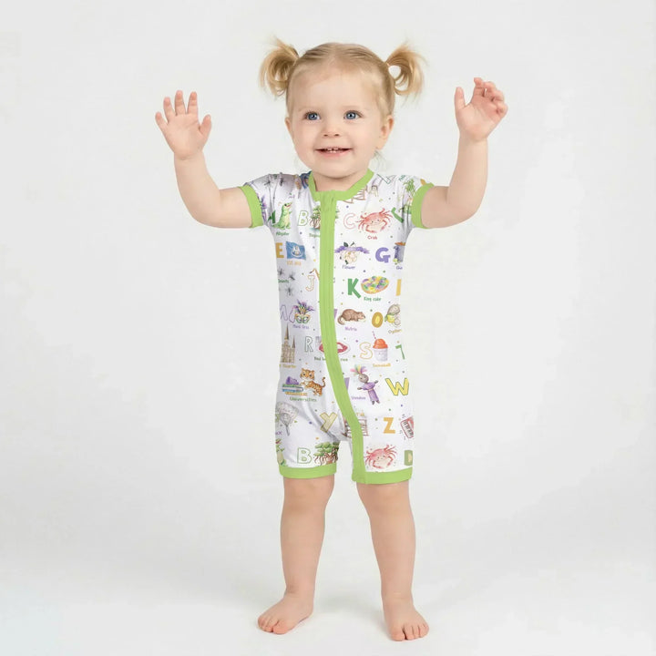 Alphabet of Lousiana Bamboo Shorty Zippy