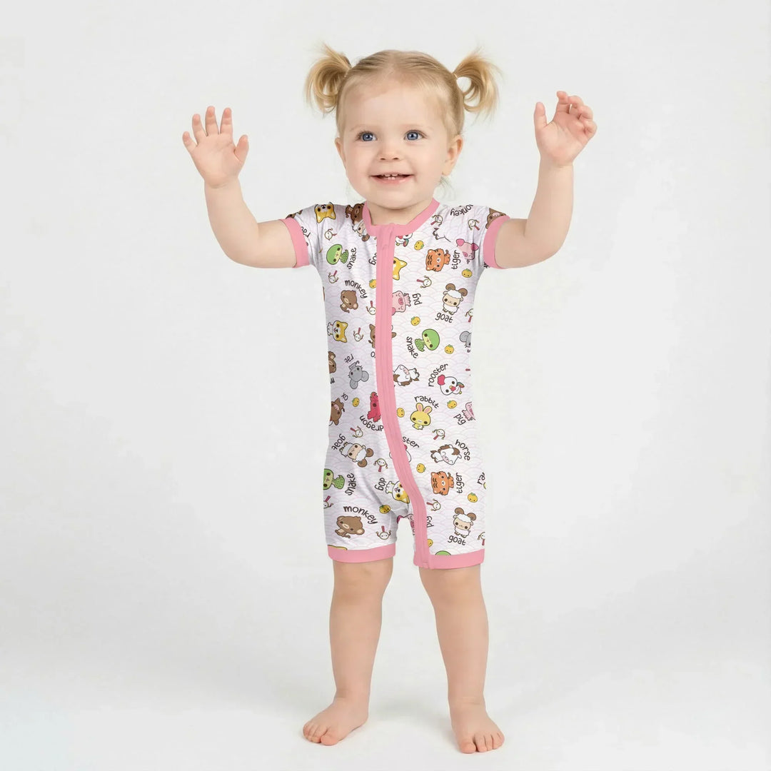Kawaii Zodiac Bamboo Shorty Zippy