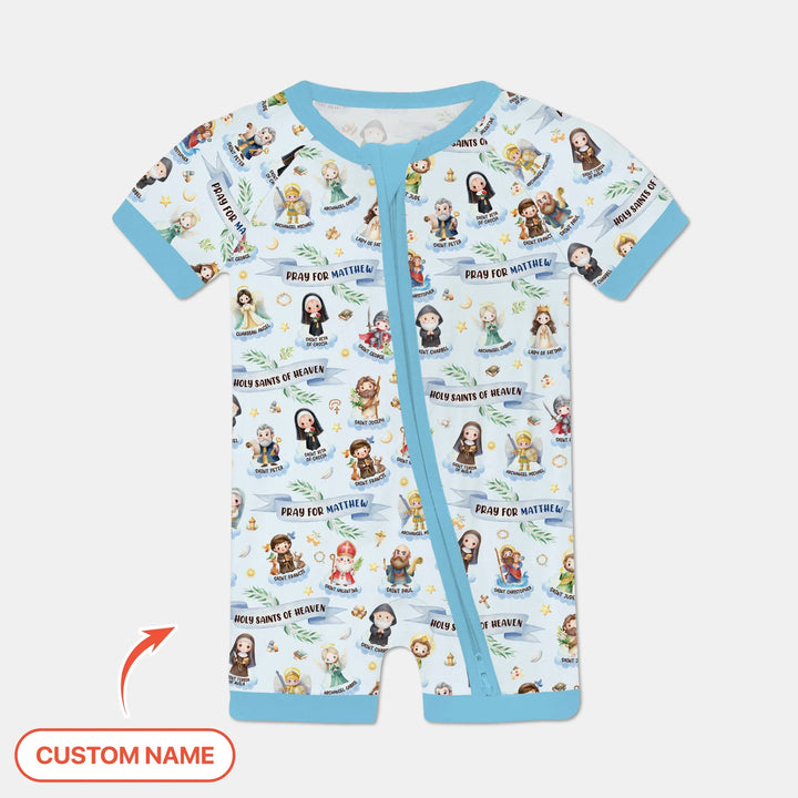 Holy Saints of Heaven Custom Name Bamboo Shorty Zippy