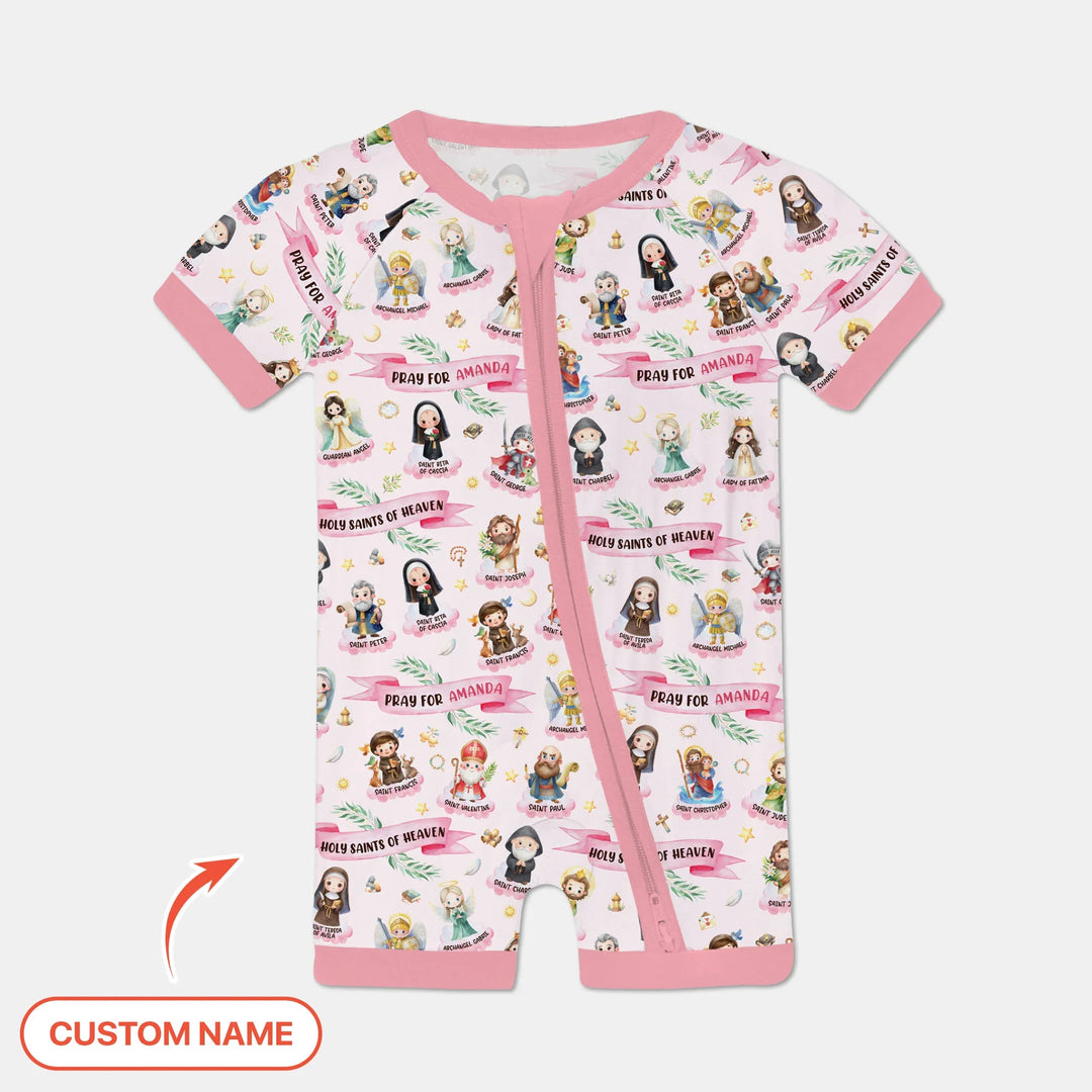 Holy Saints of Heaven Custom Name Bamboo Shorty Zippy