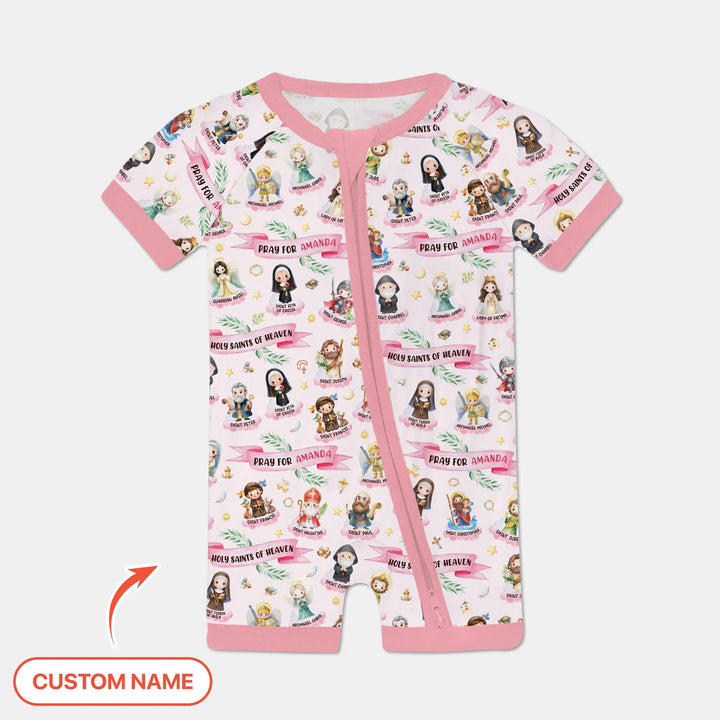 Holy Saints of Heaven Custom Name Bamboo Shorty Zippy