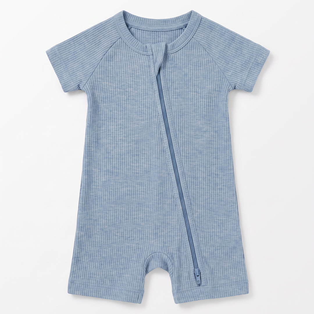 Ribbed Bamboo Shorty Zippy