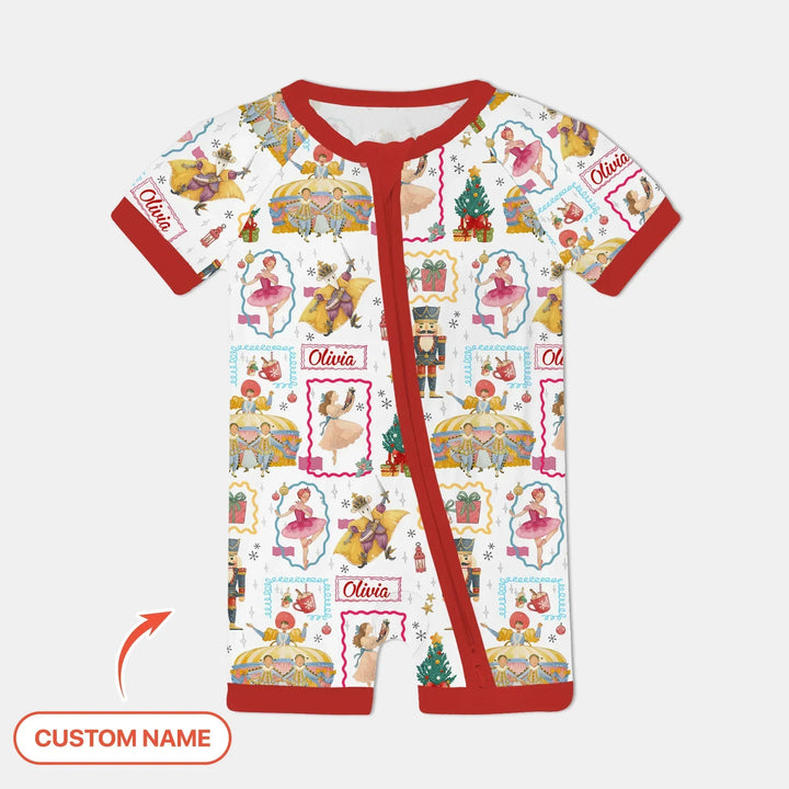 The Enchanted Nutcracker Custom Name Bamboo Shorty Zippy
