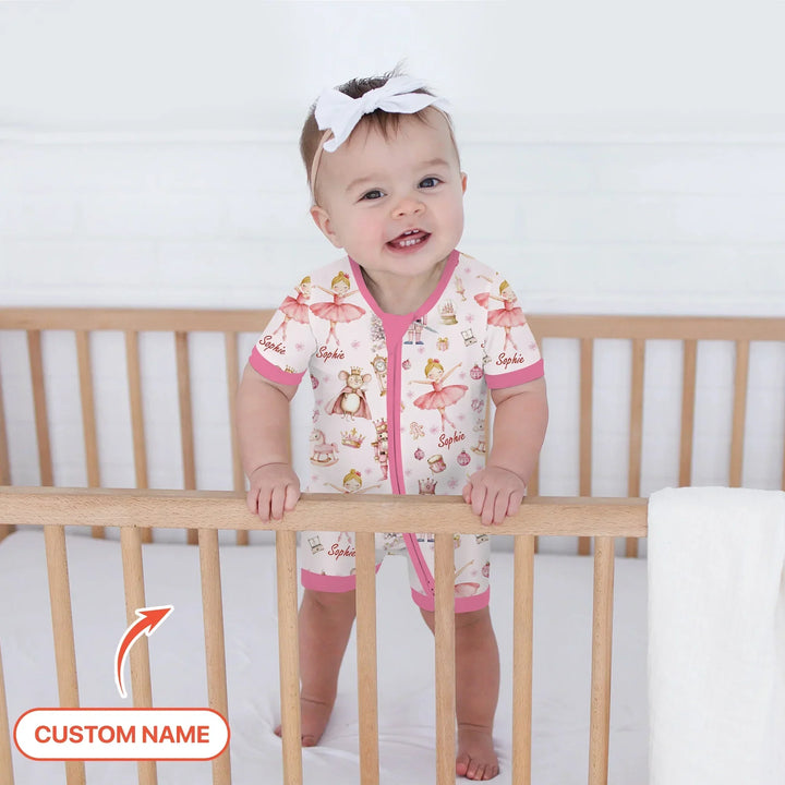 Custom Character "Ballerina Nutcracker Fairytale" Bamboo Shorty Zippy