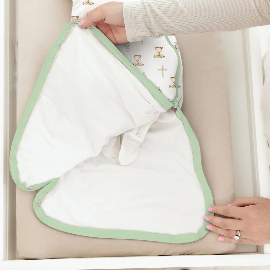 First Christening Day Custom Name Bamboo Sleep Bag