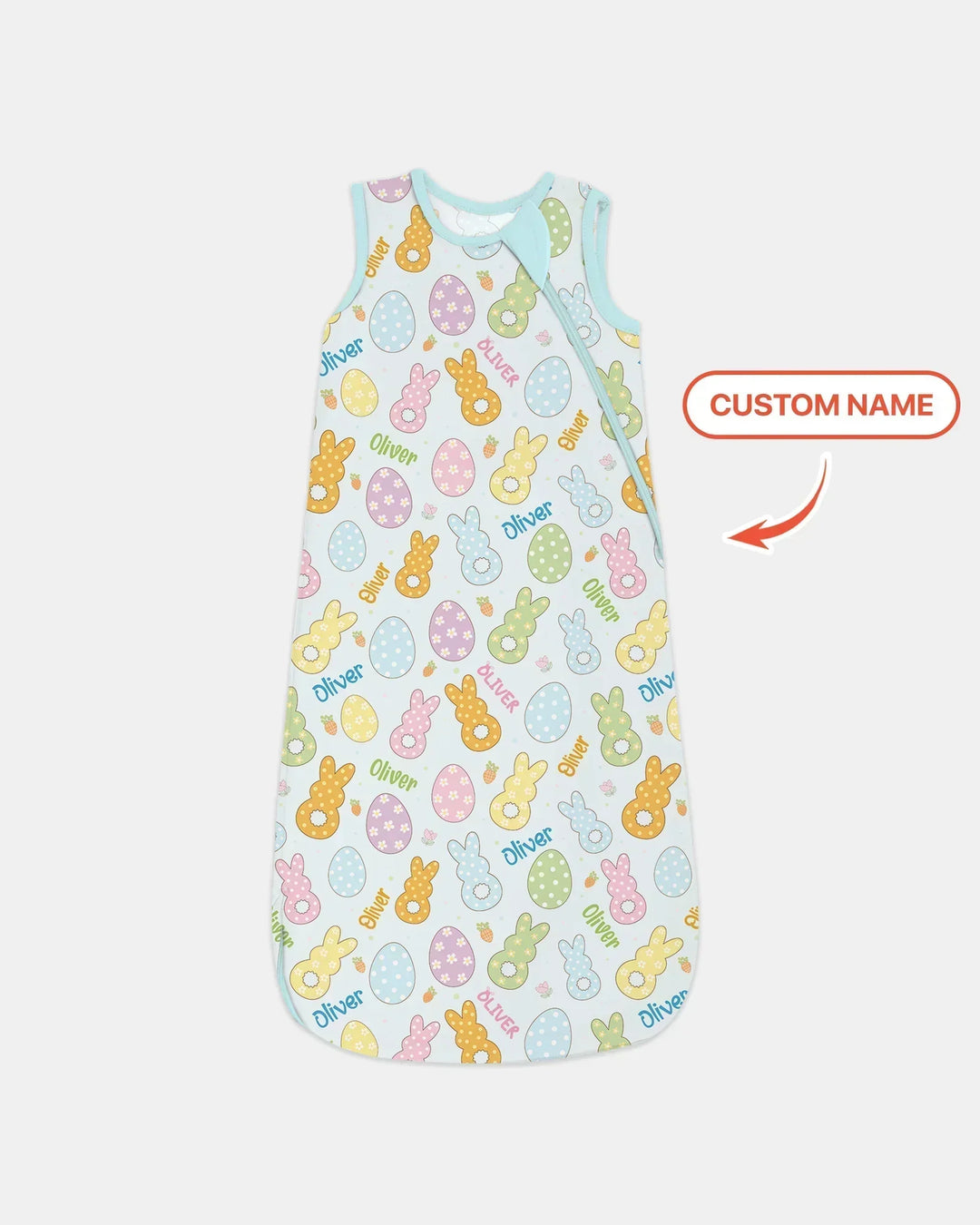 Custom Name Spring Pastel Easter Bamboo Sleep Bag