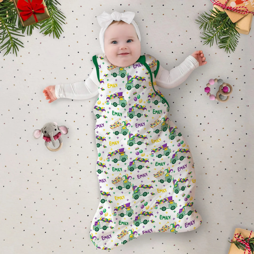 Mardi Gras Trucks Bamboo Sleep Bag