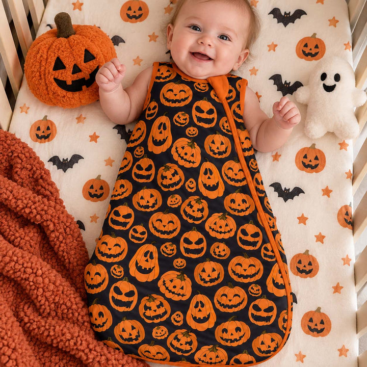 Smiling Pumpkin Patch Bamboo Sleep Bag