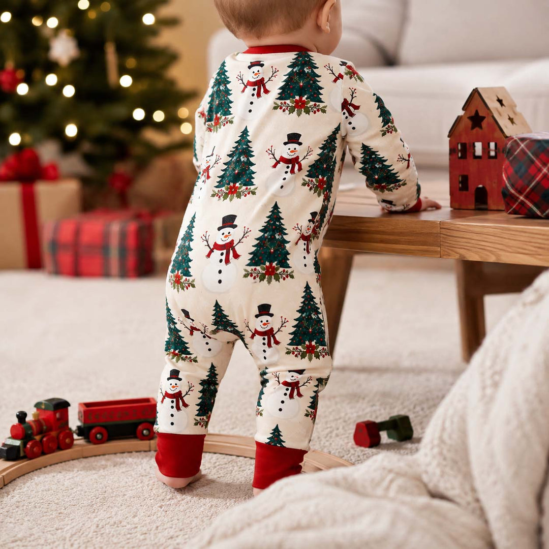 Snowman Christmas Tree Wonderland Bamboo Convertible Zippy