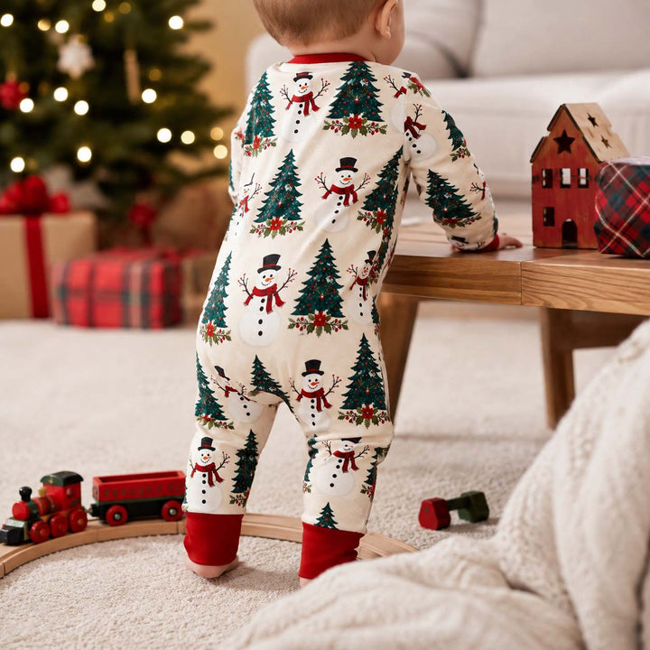 Snowman Christmas Tree Wonderland Bamboo Convertible Zippy