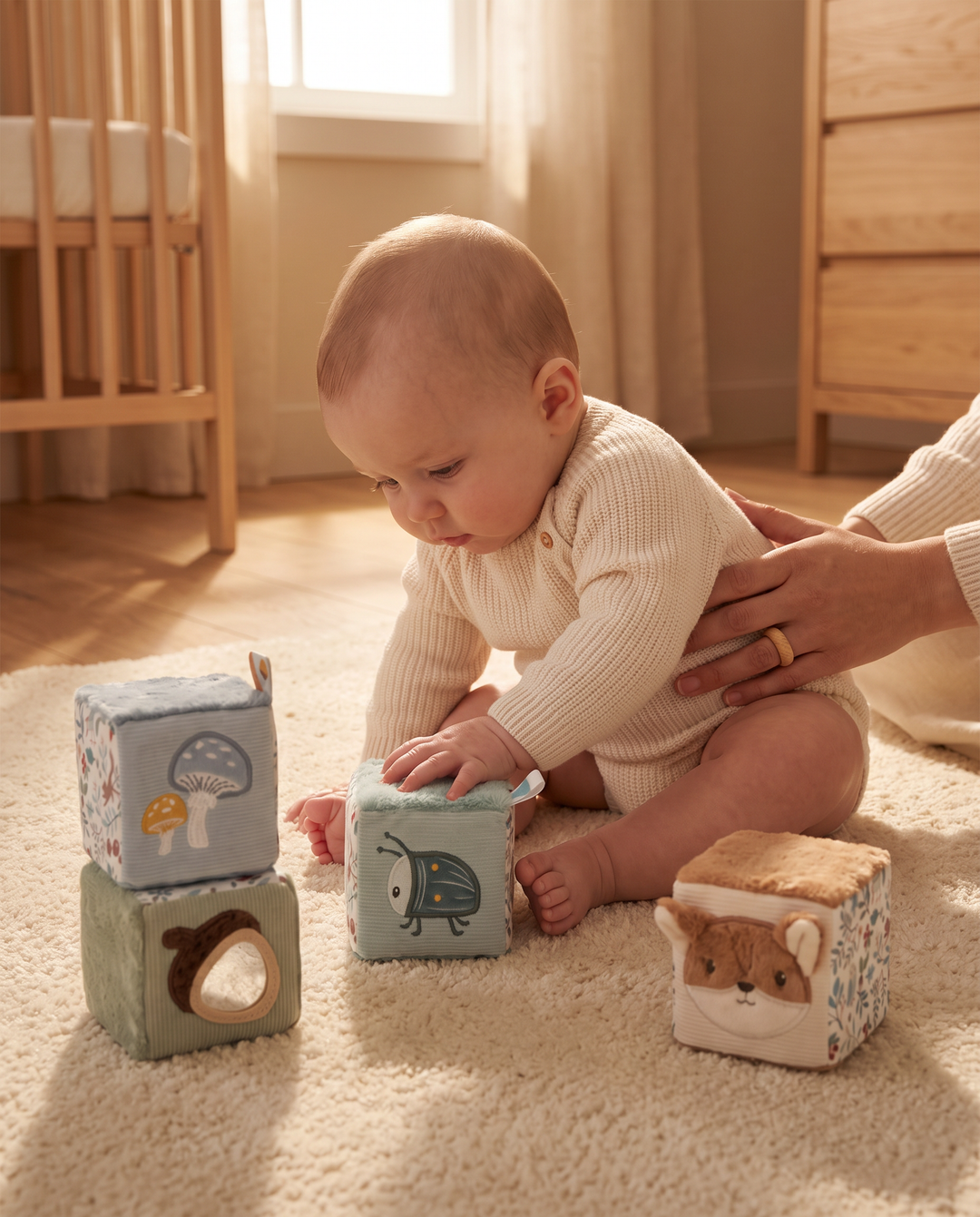 Forest Friends Soft Activity Cube Set