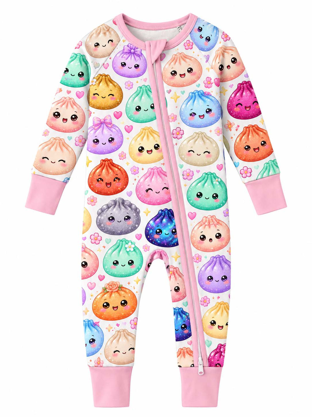 Sparkly Pastel Dumplings Bamboo Convertible Zippy