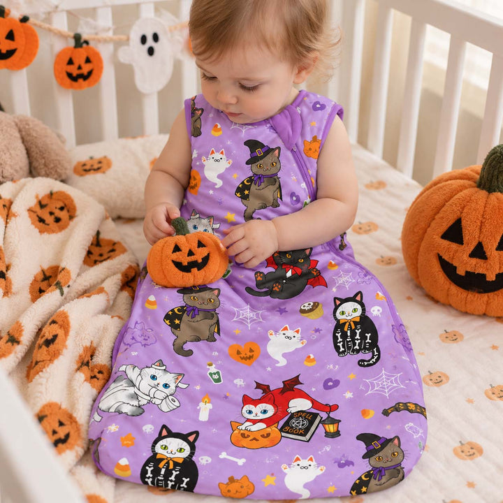 Spooky Costume Kittens Bamboo Sleep Bag