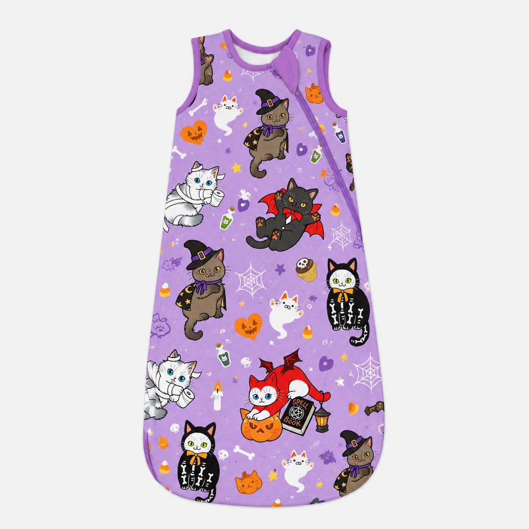 Spooky Costume Kittens Bamboo Sleep Bag