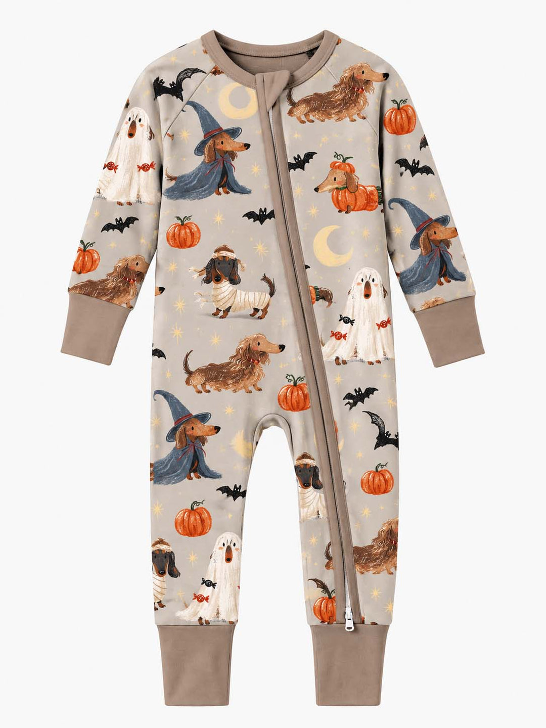 Spooky Dachshund Halloween Night Bamboo Convertible Zippy