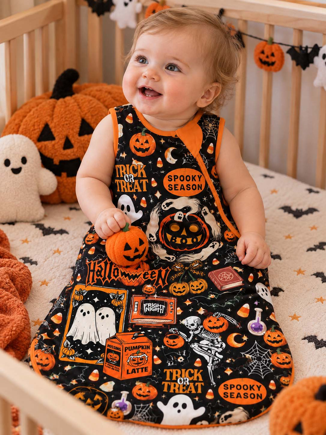 Spooky Season Trick or Treat Bamboo Sleep Bag