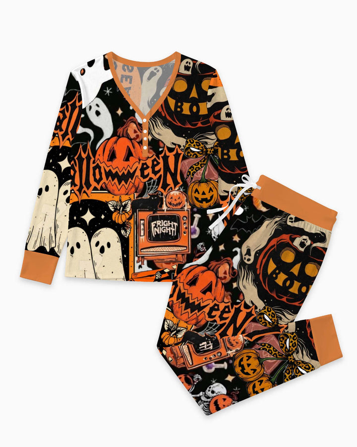 Spooky Season Trick or Treat Bamboo Women Pajama Set
