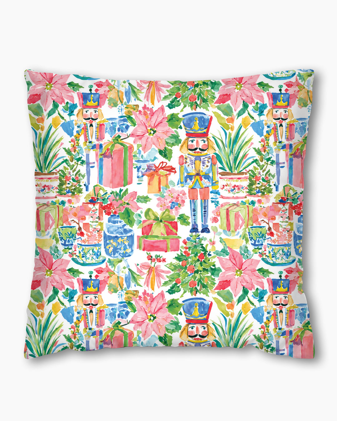 Watercolor Nutcracker Holiday Bamboo Pillow Case