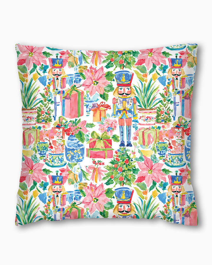 Watercolor Nutcracker Holiday Bamboo Pillow Case