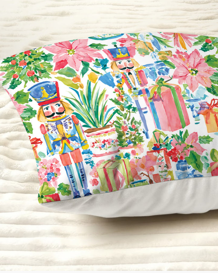 Watercolor Nutcracker Holiday Bamboo Pillow Case