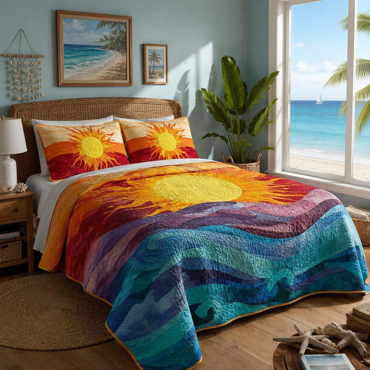 Sunny Day Bamboo Quilt Bedding Set