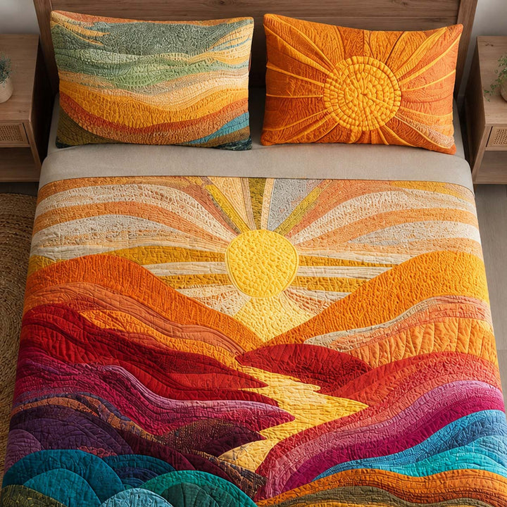 Sunny Escape Bamboo Quilt Bedding Set